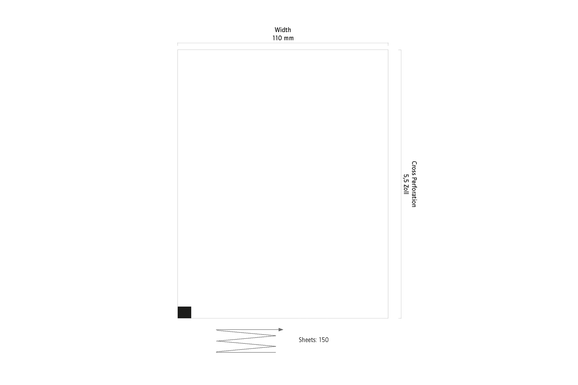 ECG papier vouwboek voor Nihon Kohden 910/920