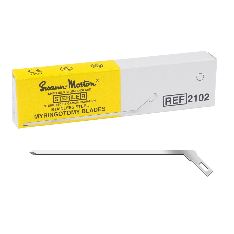 Swann Morton Sterile Myringotomy blades (Stainless) Ref. 21.