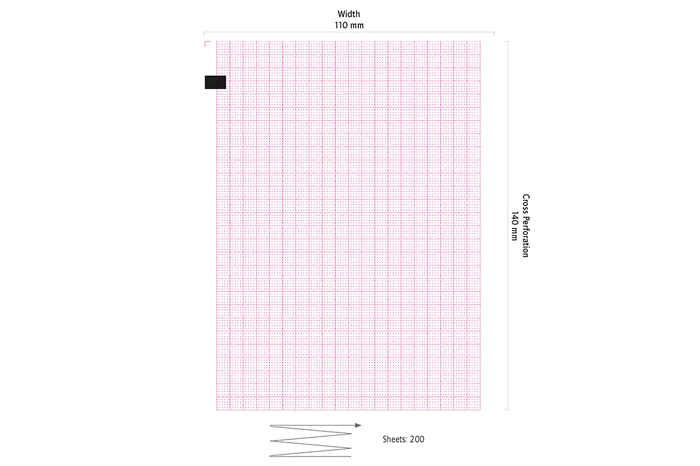 ECG paper for GE Vyaire Mac800