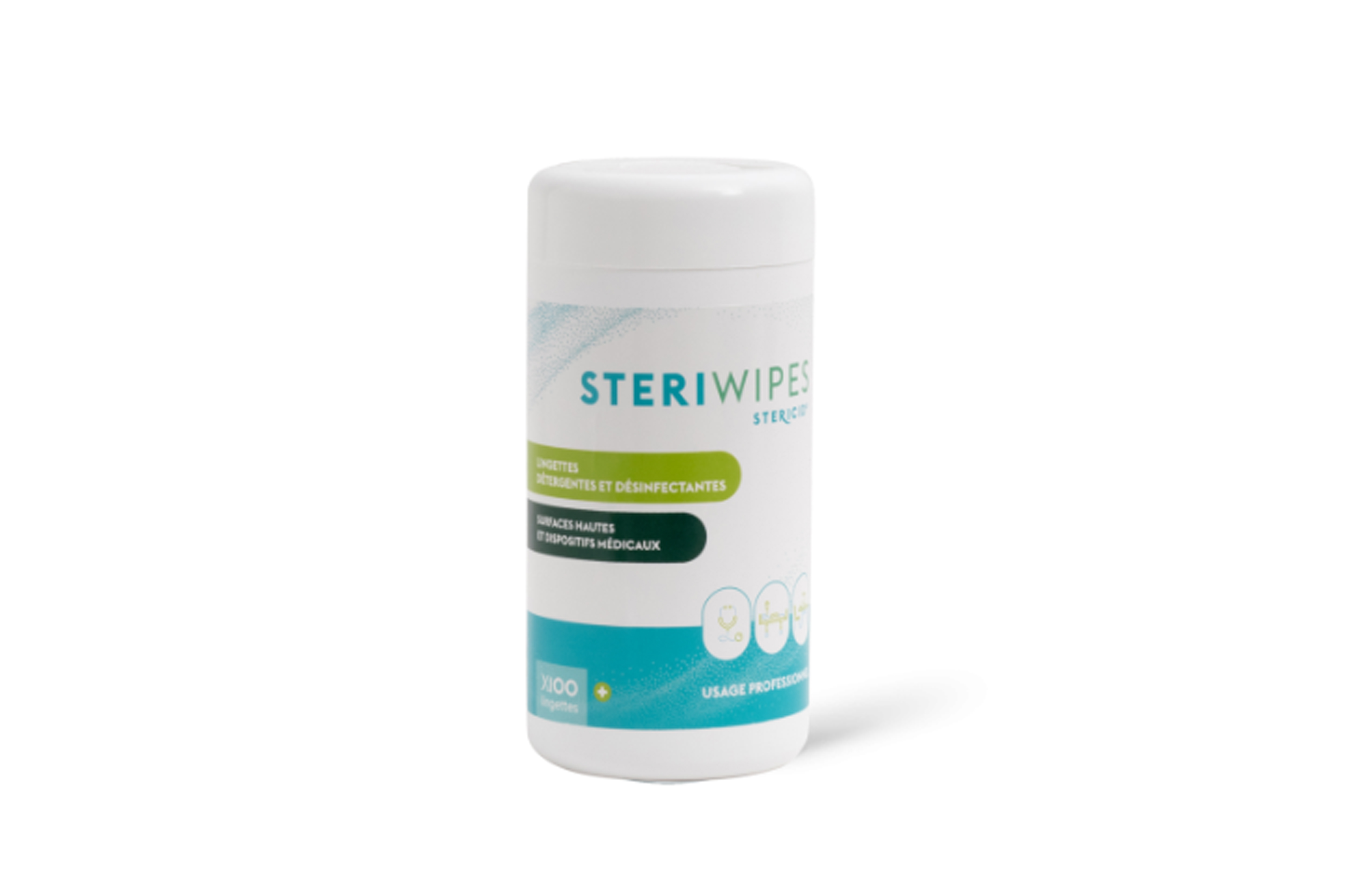 Stericid Steriwipes reinigings- en desinfectiedoekjes (pot 100 stuks)