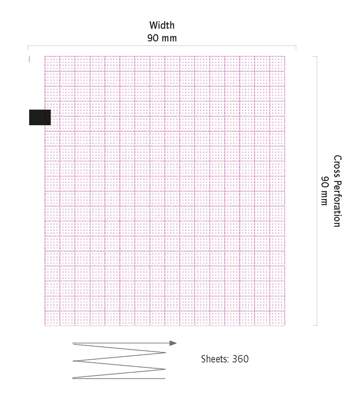 ECG paper for GE (Hellige), MicroSmart, Mac500 226.167.02