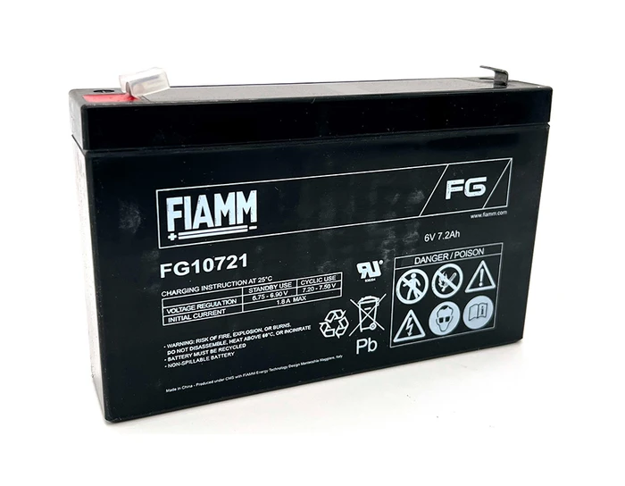 Fiamm Lead Battery FG10721 6V 7,2Ah
