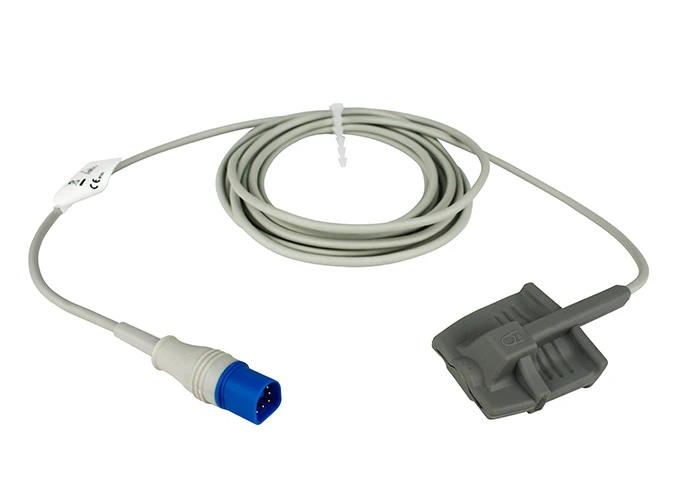 SpO2 sensor for Philips M1191AL/BL, Soft Tip (Reusable)