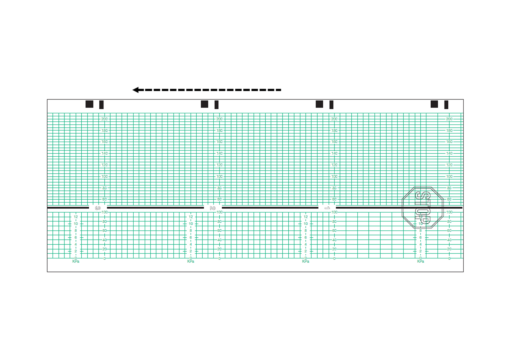 CTG papier vouwboek voor Philips/HP (Ref. M1911A Eco)