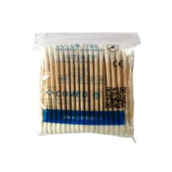 Comed Cotton buds 7,5cm wooden stick and double tip