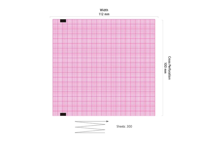 ECG paper for Cardioline Delta 3 Plus