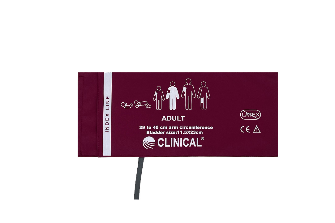 Clinical Bloeddrukmanchet met 1 slang 29-40cm Extra lang (Reusable)