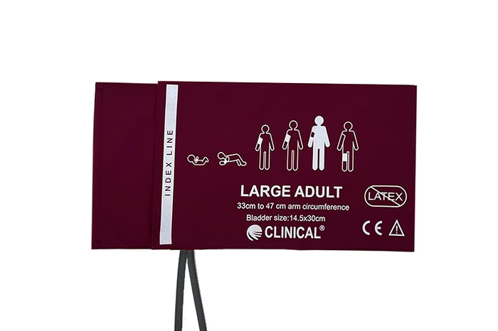 Clinical Reusable Blood Pressure Cuff 33-47 cm, double tube