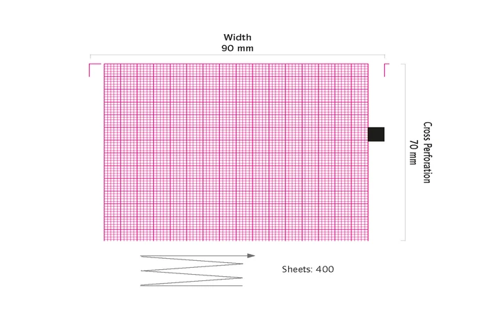 ECG paper for Esaote Biomedica Personal P80