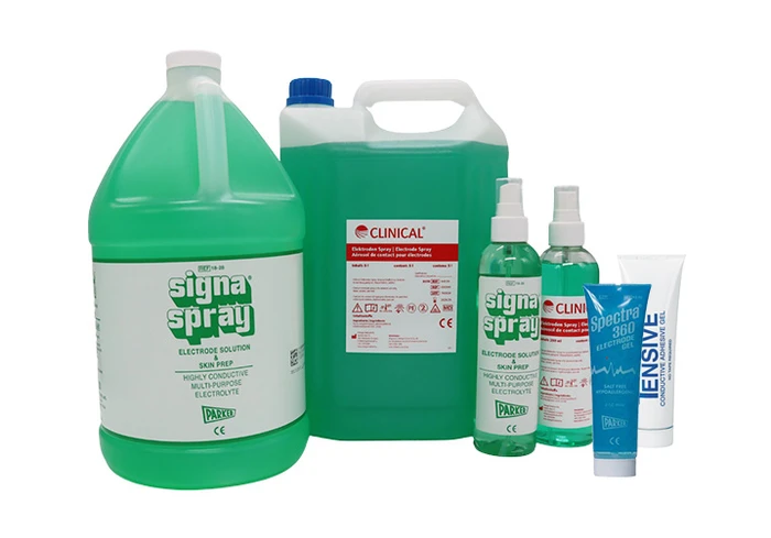 Electrodegel, -spray, -pasta en -crème (Electromedische producten)