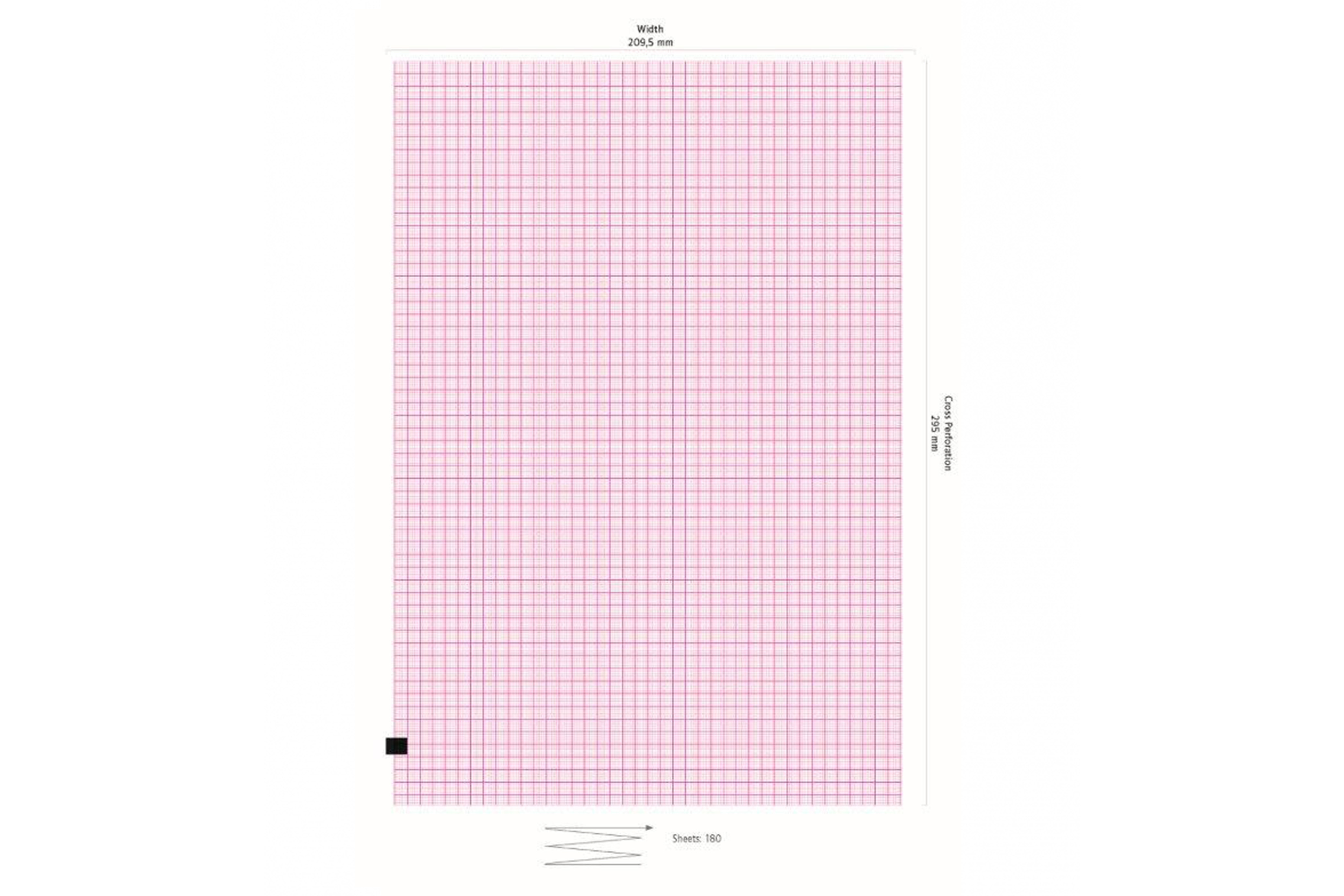 ECG papier vouwboek voor Cardioline ECG 200+