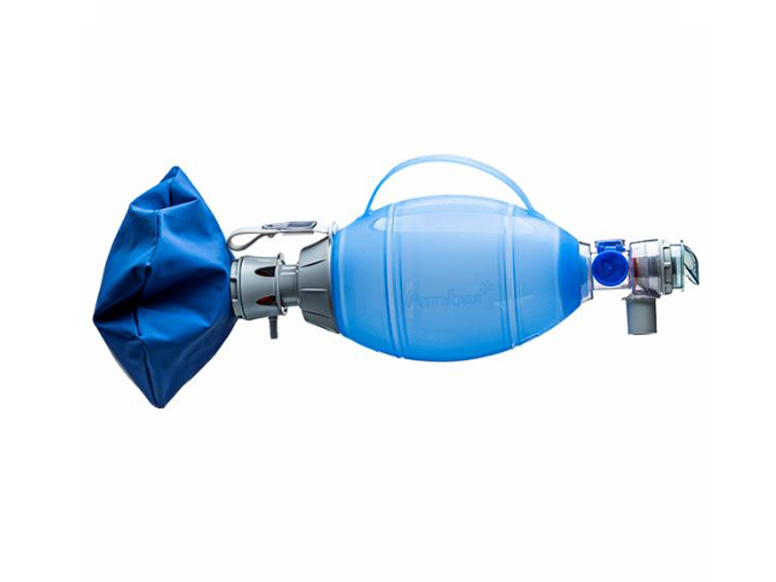 Ambu Oval Plus silicone resuscitator with Open cuff silicone mask (Adult)