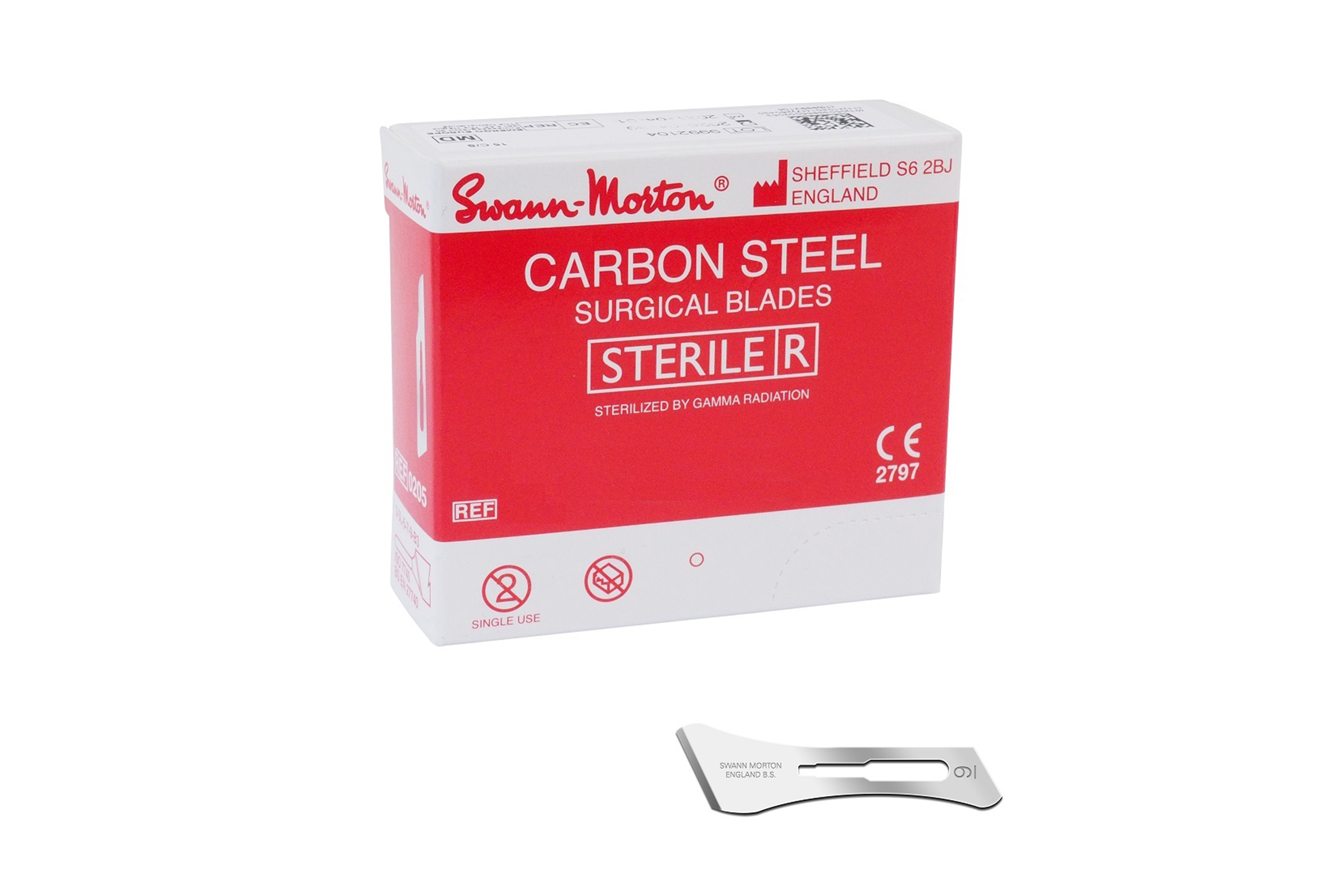 Swann Morton Sterile Carbon steel surgical blade No.9 (0217)