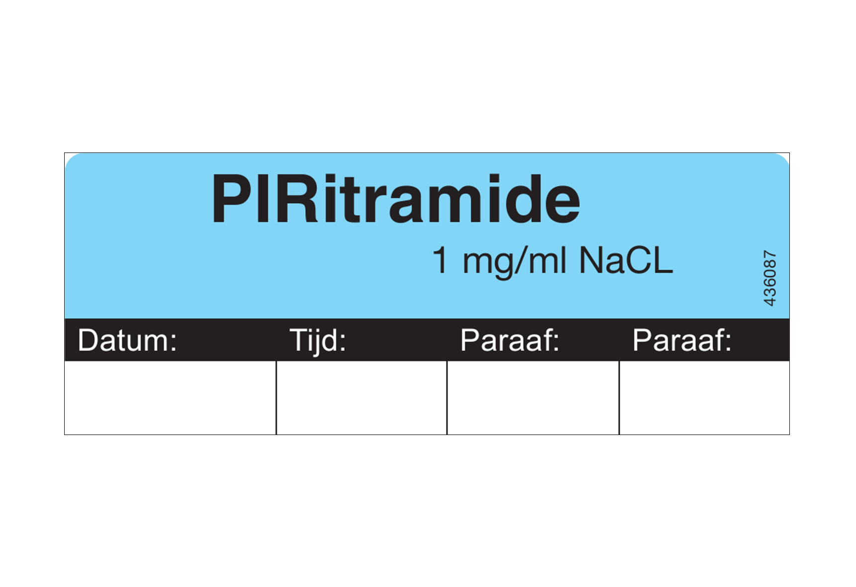 PIRitramide medication label 32x82 mm (roll of 500 labels)