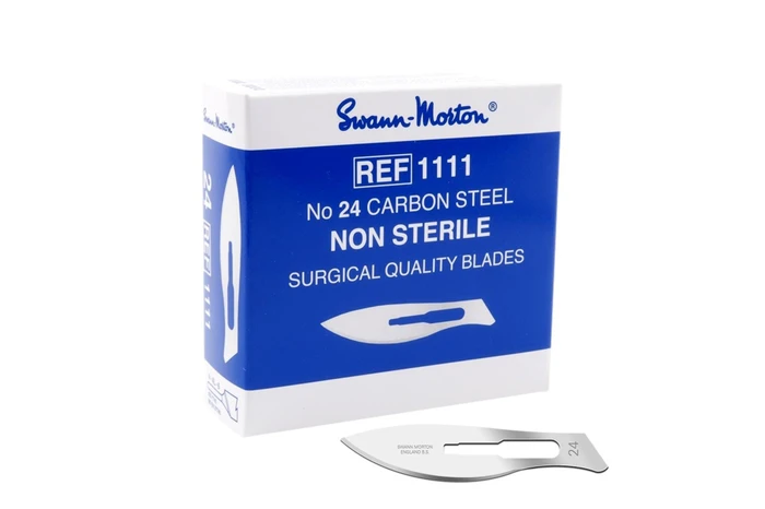 Swann Morton Carbon Non Sterile mesjes nr. 24 (1111)