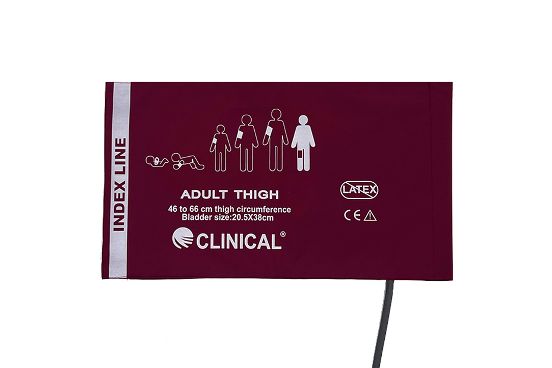 Clinical Reusable Blood Pressure Cuff 46-66 cm, single tube (Adult Thigh)