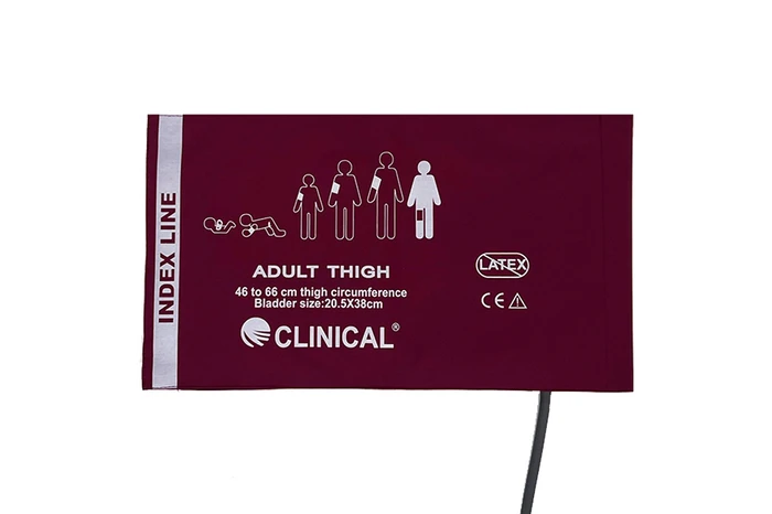 Clinical Reusable Blood Pressure Cuff 46-66 cm, single tube (Adult Thigh)