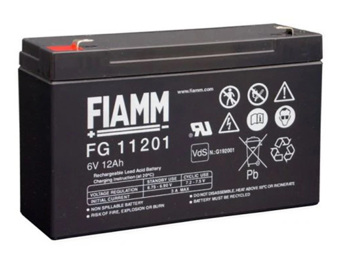 Fiamm Lead Battery FG11201 6V 12Ah