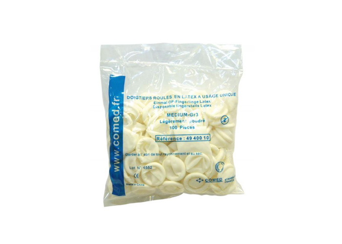 Vingerlingen Latex zak 100 stuks