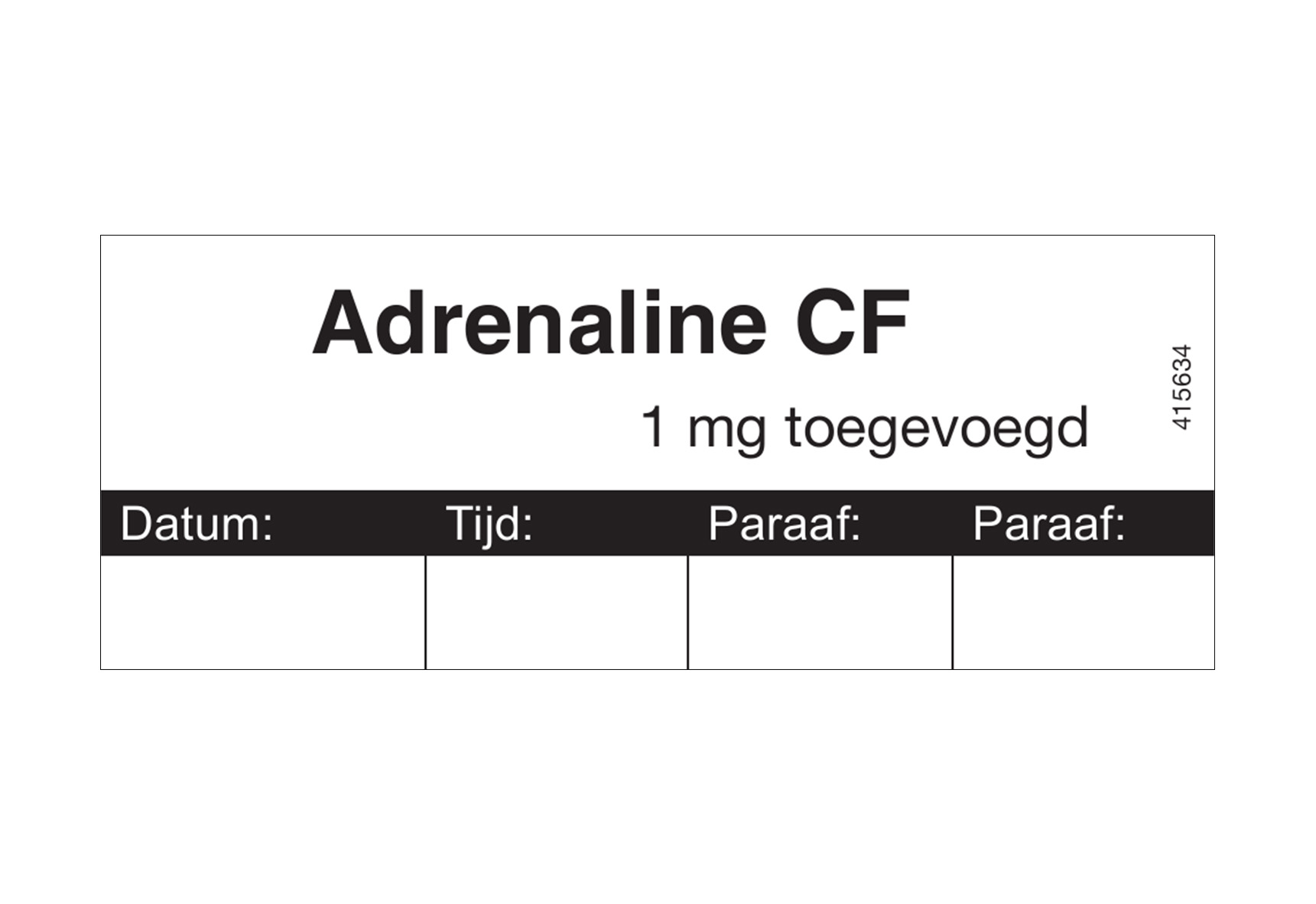 Medicijnetiket Adrenaline CF - 32x82mm (Rol 500 stuks)
