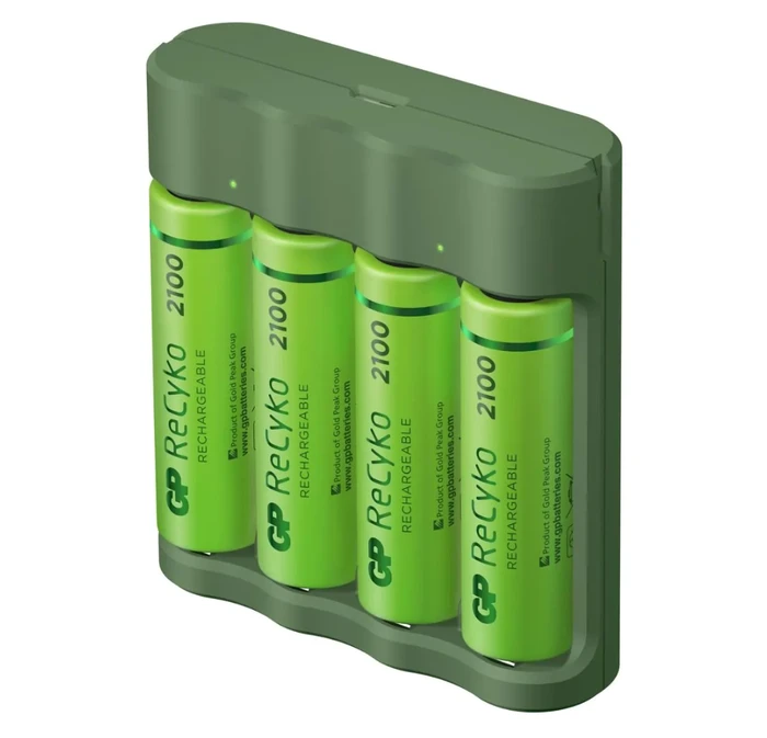 GP ReCyko USB batterijlader B421 voor 4 AA batterijen