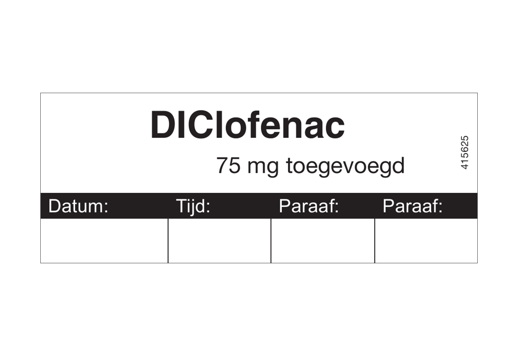 Medicijnetiket DIClofenac - 32x82mm (Rol 500 stuks)