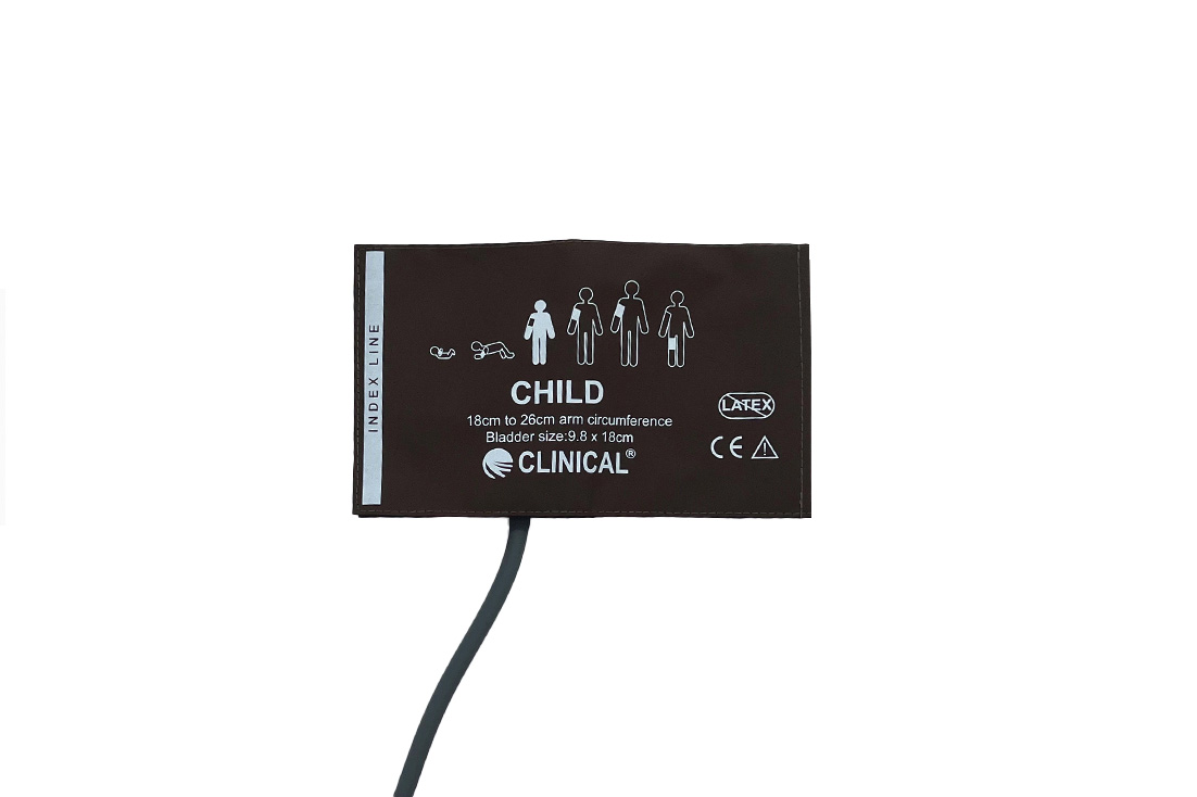 Clinical Reusable Blood Pressure Cuff 18-26 cm, single tube (Child)
