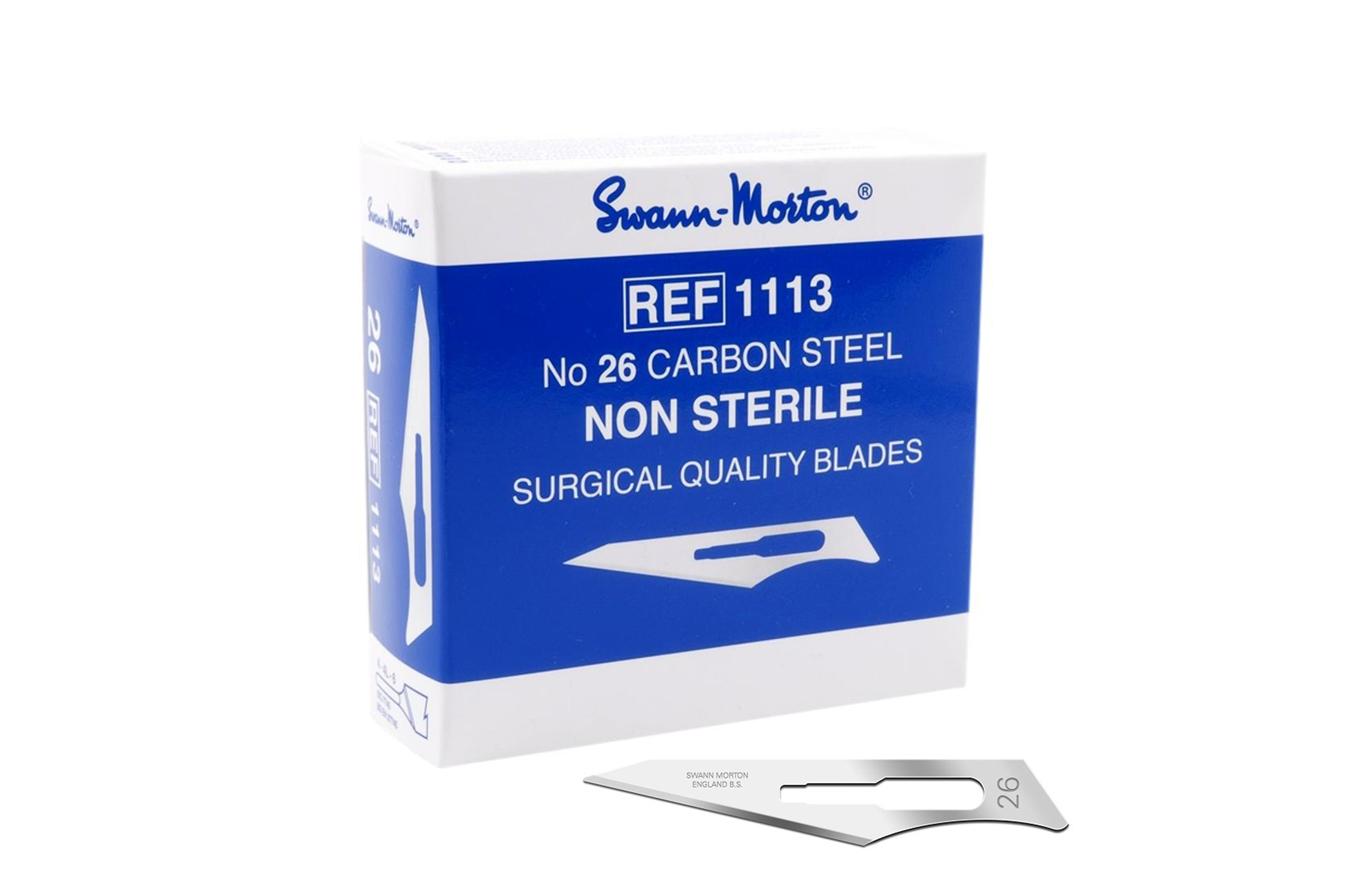 Swann Morton Carbon Non Sterile mesjes nr. 26 (1113)