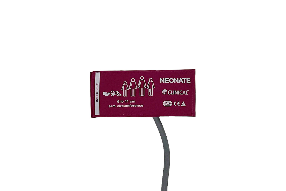 Clinical Reusable Blood Pressure Cuff 6-11 cm, single tube (Neonate)
