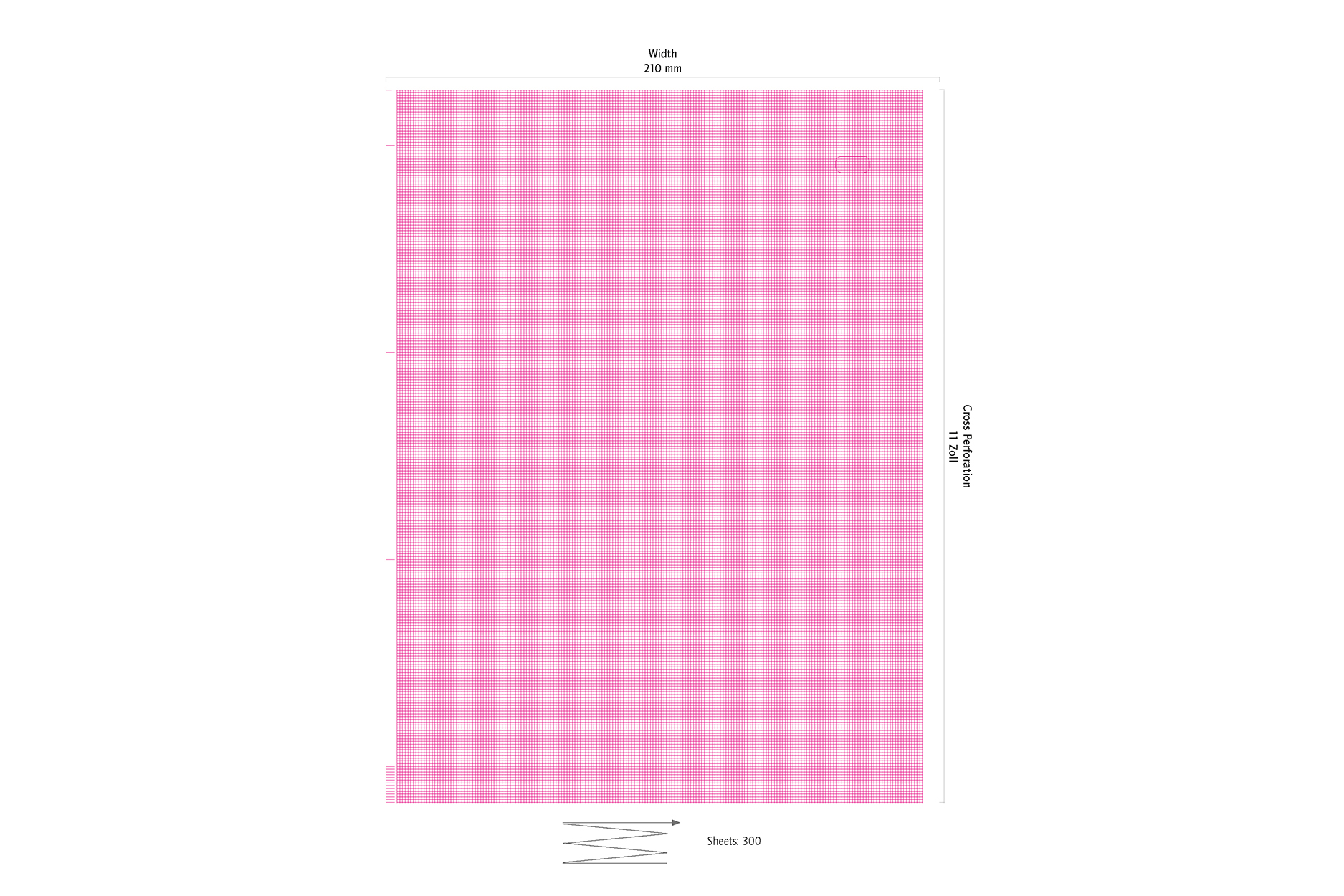 ECG papier vouwboek voor GE-Marquette Vyaire Mac5500