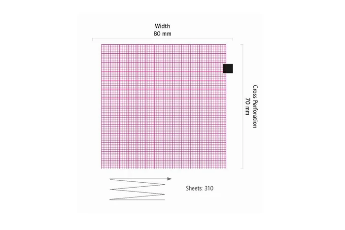 ECG paper for Schiller AT-101/Argus LCM/DG5000/APLC