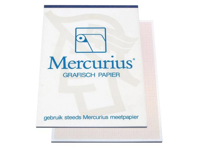 Mercurius Graph Millimeter Grid Paper A3 - Brown (Block 50 sheets) 