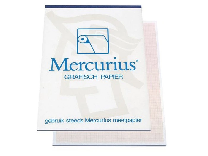 Mercurius Graph Millimeter Grid Paper A3 - Brown (Block 50 sheets)