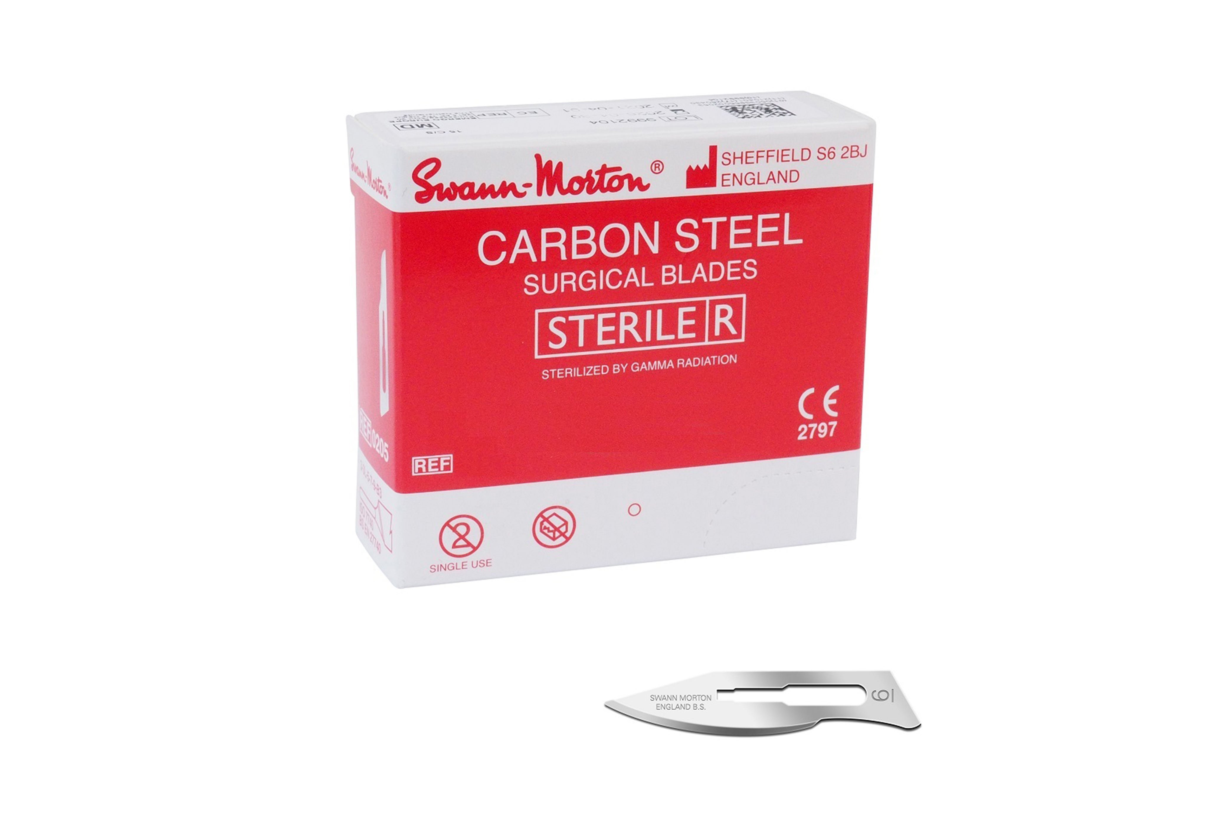 Swann Morton Sterile Carbon steel surgical blade No.6 (0216)