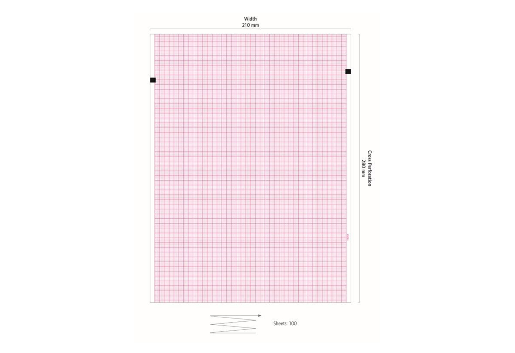 Schiller ECG papier vouwboek AT-102/AT-102+/AT-102 G2 origineel
