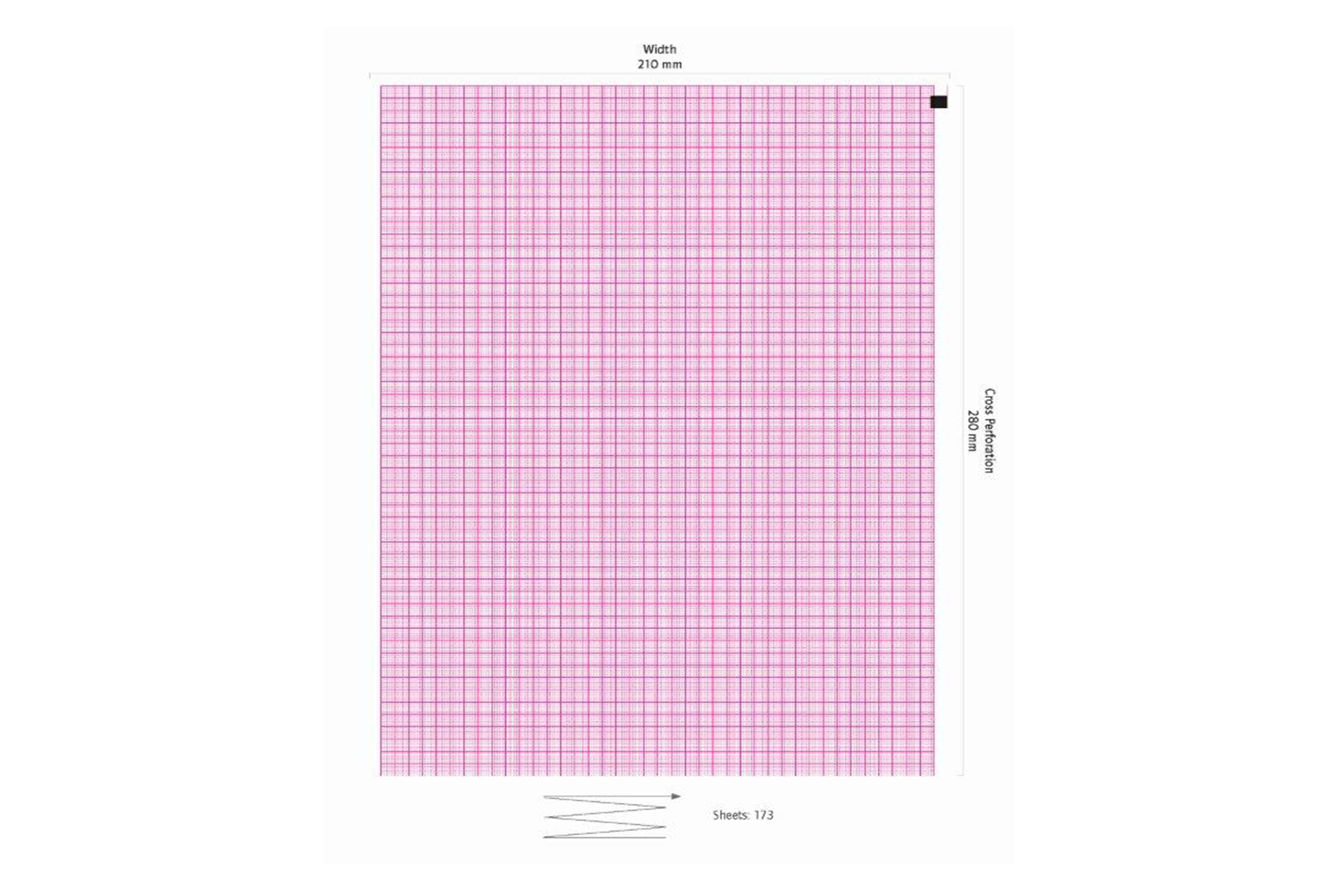 ECG paper for Schiller FT-1 AT-2/AT-170/CS-200