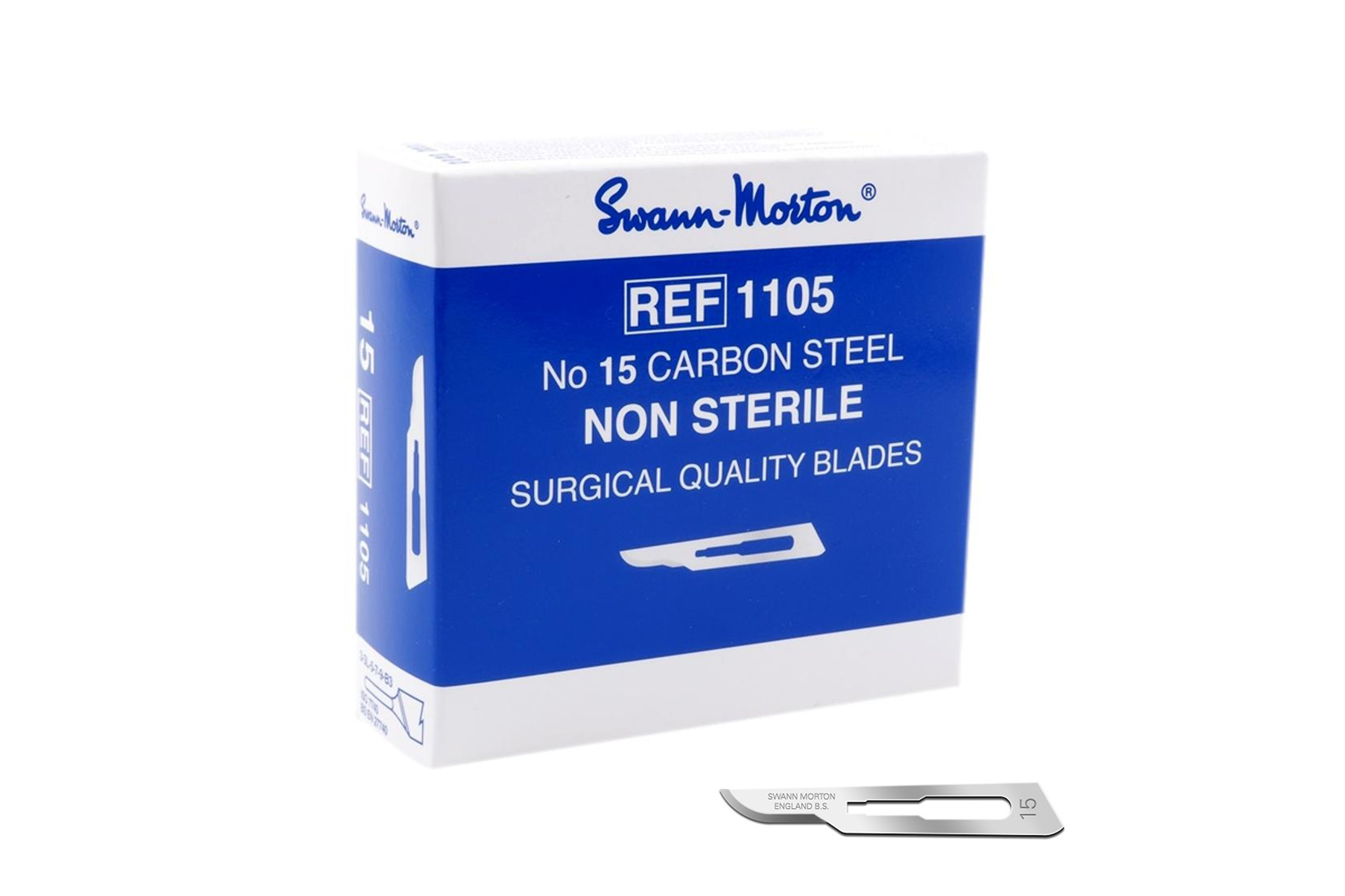 Swann Morton Carbon Non Sterile mesjes nr. 15 (1105)