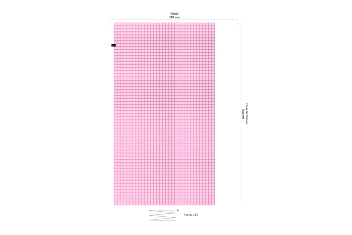 ECG paper for Mortara ELI-210/ELI-250/ELI-350, 9100-026-51 