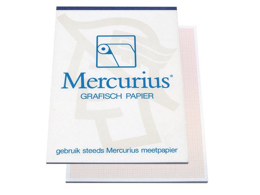 Mercurius Graph Millimeter Grid Paper A4 - Brown